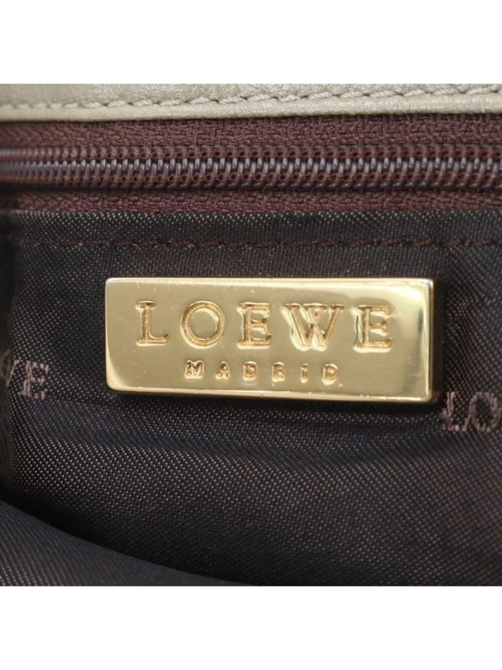 Loewe Leather Tote Shoulder Hand Gray